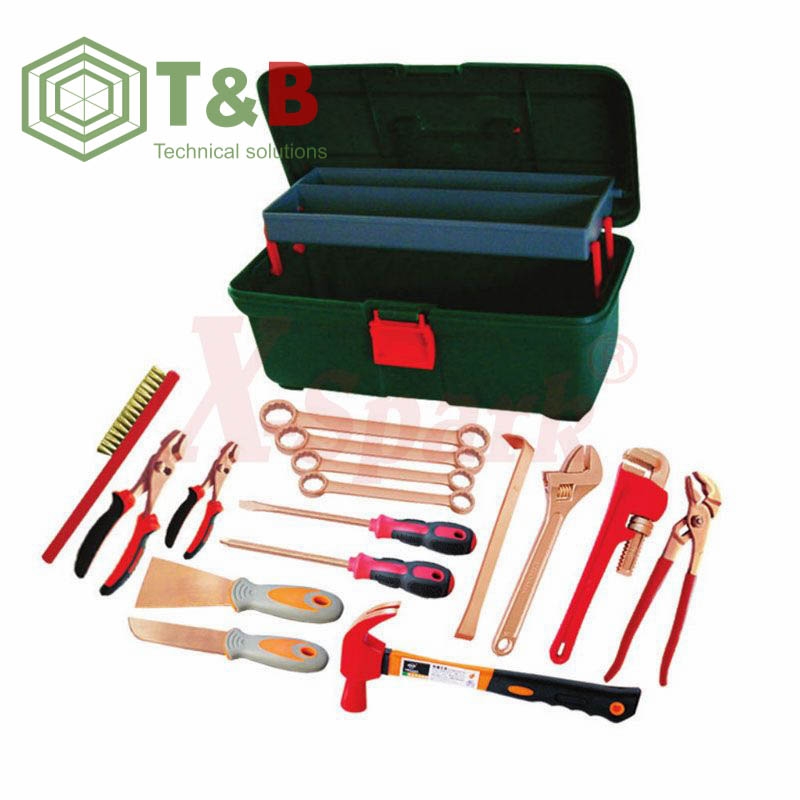 Bộ dụng cụ 16 chi tiết chống tia lửa điện, cháy nổ X-Spark Model G-16 Non Sparking Tool Set-16pcs ảnh 1