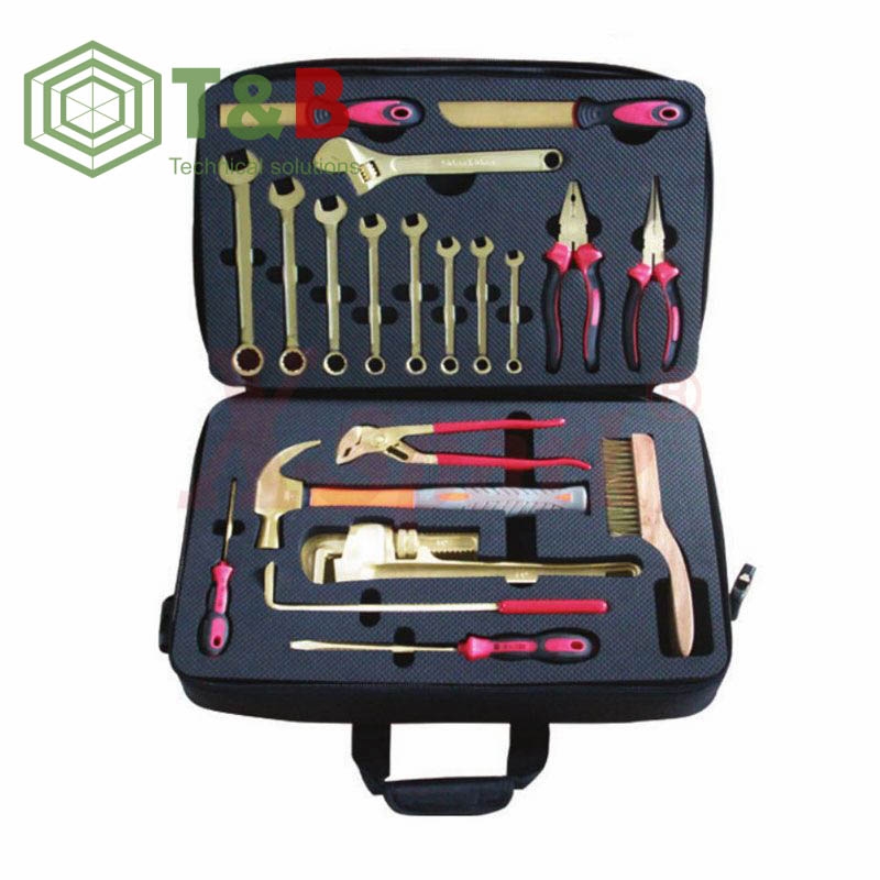 Bộ dụng cụ 21 chi tiết chống tia lửa điện, cháy nổ X-Spark Model No.AA09-21 Non Sparking Tool Set 21pcs ảnh 1
