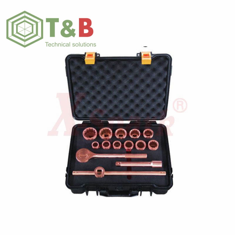 Bộ Khẩu Cần Siết Lực 3/4 inch Gồm 14 chi tiết chống tia lửa điện, cháy nổ X-Spark Model 101K (Non Sparking 3/4 ảnh 1