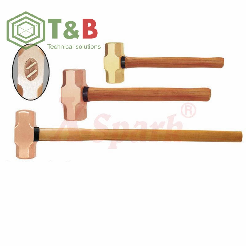 Búa cán gỗ chống tia lửa điện, cháy nổ X-Spark Model 191G Non Sparking Sledge Hammer ảnh 1