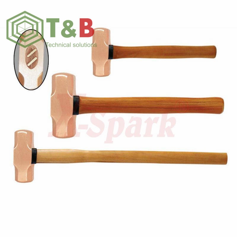 Búa cán gỗ chống tia lửa điện, cháy nổ X-Spark Model 191H Non Sparking Sledge Hammer ảnh 1