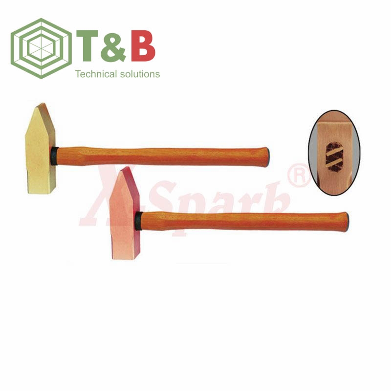 Búa nguội cán gỗ chống tia lửa điện, cháy nổ X-Spark Model 186A Non Sparking Cross Peen Engineers Hammer With Wooden Handle ảnh 1