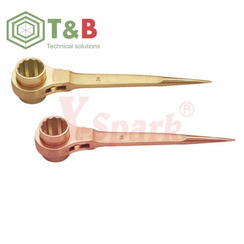 Cờ lê đuôi chuột chống tia lửa điện, cháy nổ X-Spark Model 180 Non Sparking Ratchet Wrench ảnh 1