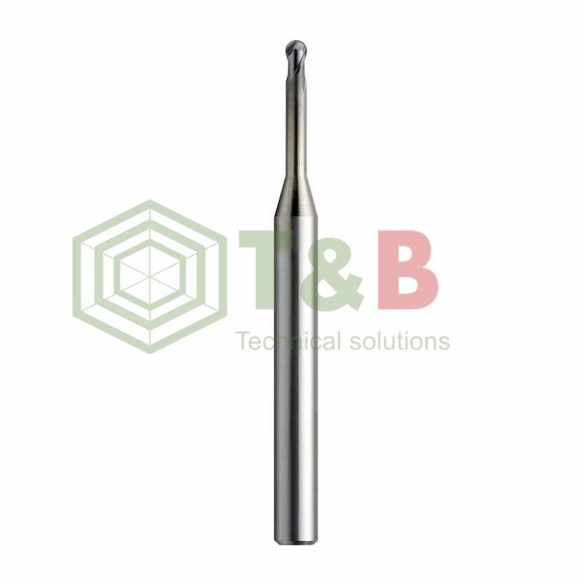 Dao phay cầu cổ dài Union Tool Model HWLB R0.25-R1 ảnh 1