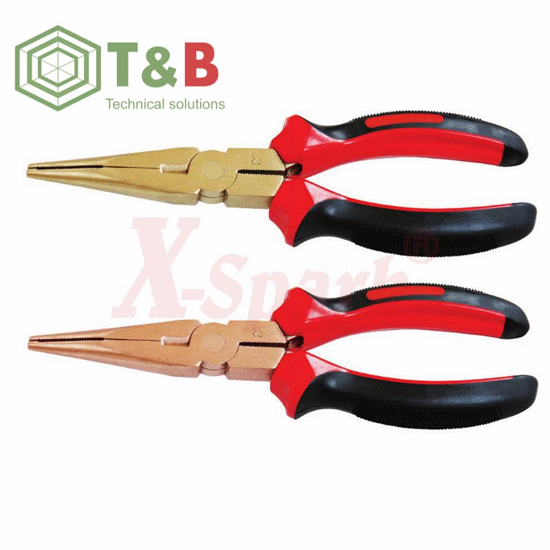 Kìm mũi nhọn chống tia lửa điện, cháy nổ X-Spark Model 254 Non Sparking Pliers, Long Nose ảnh 1