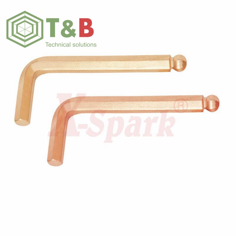 Lục giác đầu bi chống tia lửa điện, cháy nổ X-Spark Model 167A (Non Sparking Hex Key With Ball Wrench) ảnh 1