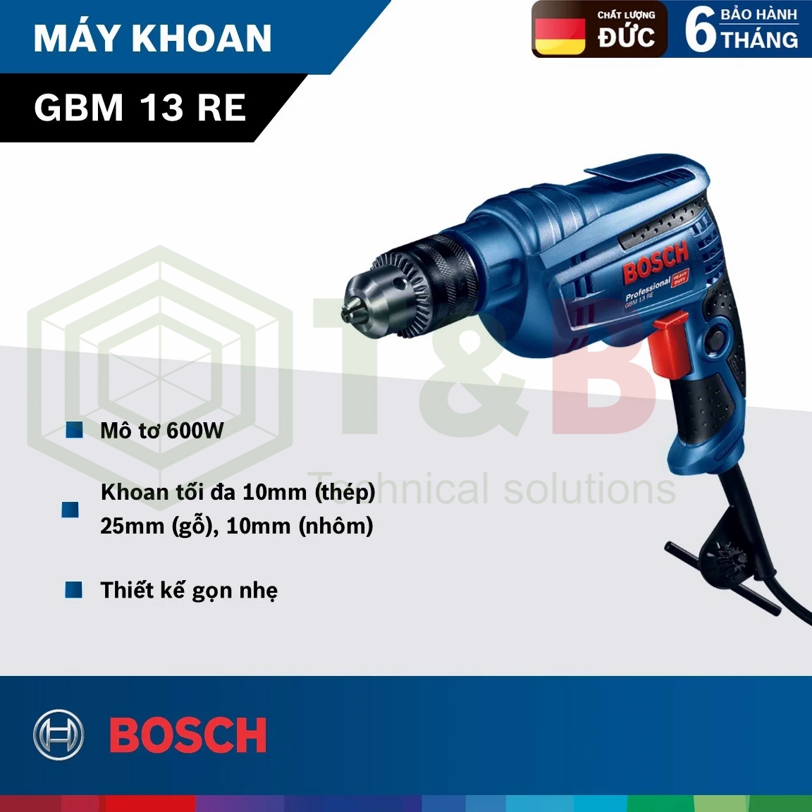 Máy Khoan Bosch GBM 13RE 600W ảnh 1