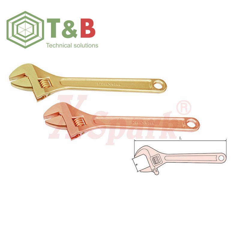 Mỏ lết chống tia lửa điện, cháy nổ X-Spark Model 125 (Non Sparking Adjustable Wrench) ảnh 1