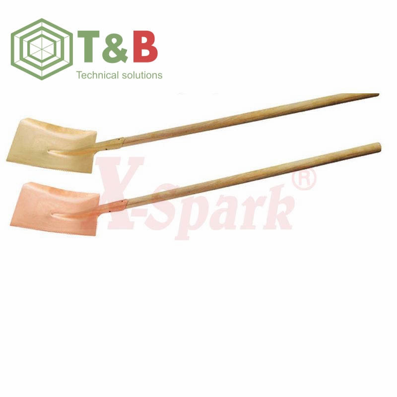 Xẻng cán gỗ chống tia lửa điện, cháy nổ X-Spark Model 198A Non Sparking Square Shovel ảnh 1